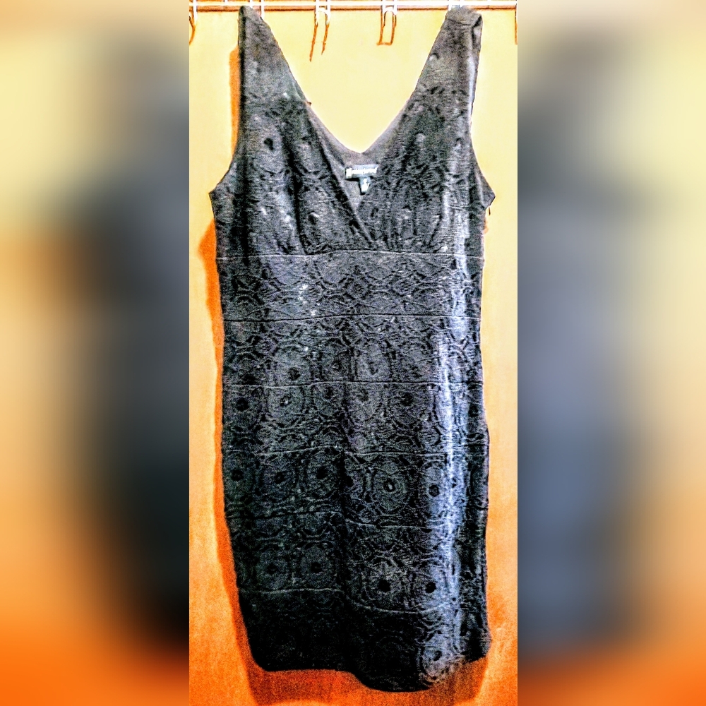 Stylish Black V-Neck Dress